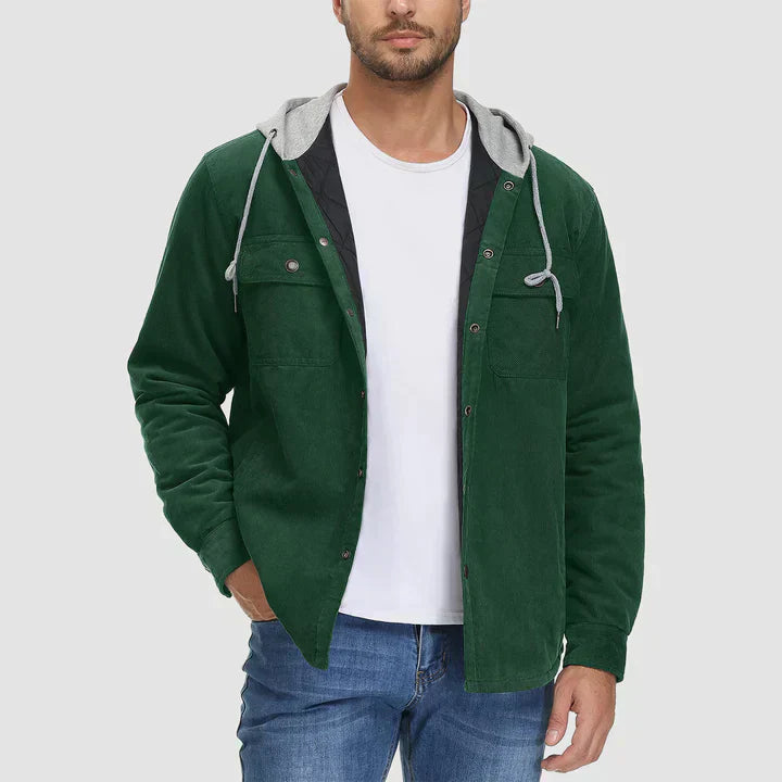 EB | Gepolsterte Herrenjacke mit Kapuze