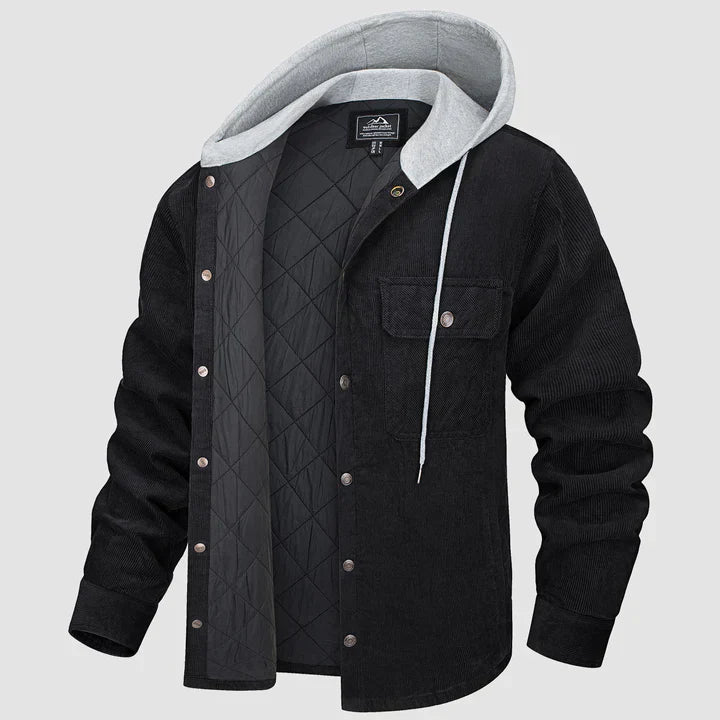EB | Gepolsterte Herrenjacke mit Kapuze