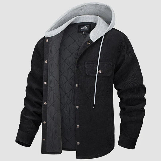 EB | Gepolsterte Herrenjacke mit Kapuze