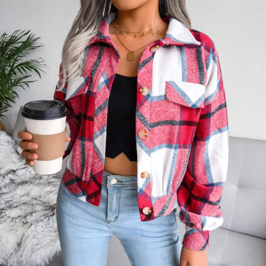 EB | Gemusterte Damenjacke - Stylisch & Vielseitig