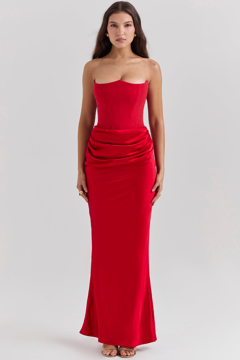 EB | Elegante Strapless Korsettkleid