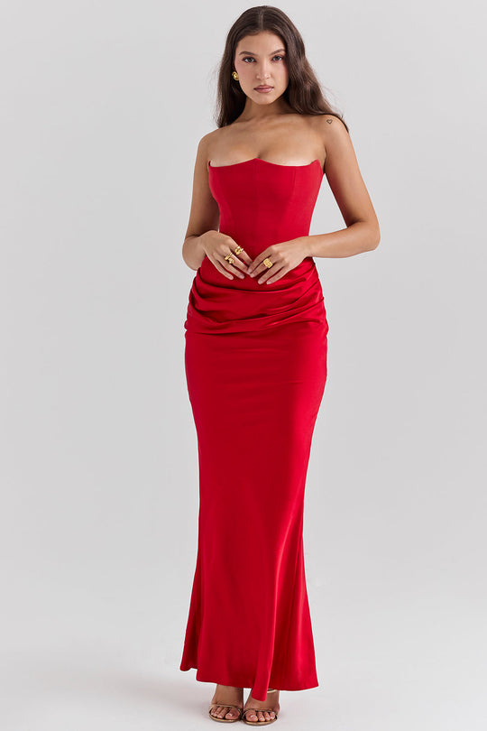 EB | Elegante Strapless Korsettkleid