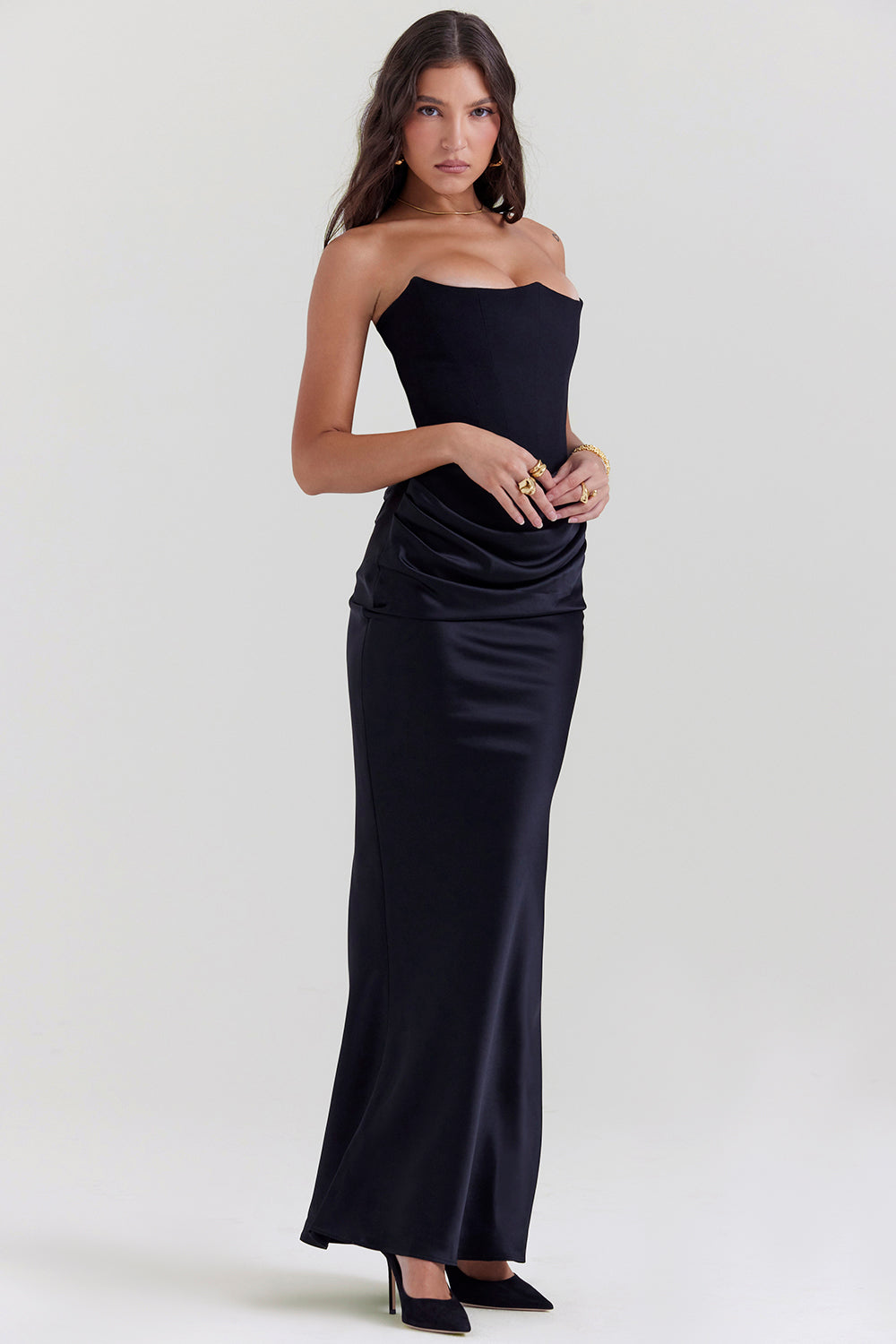 EB | Elegante Strapless Korsettkleid