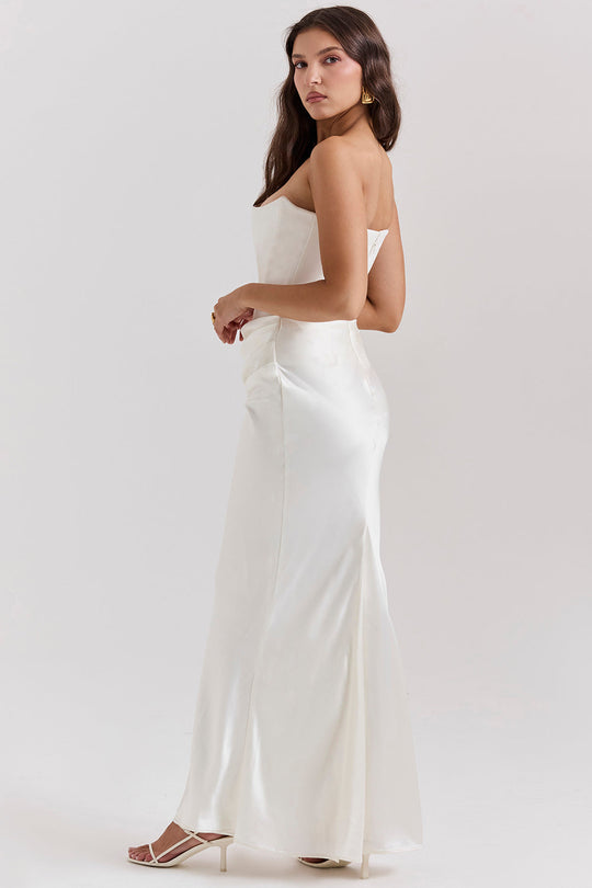 EB | Trägerloses Korsett Maxi Kleid