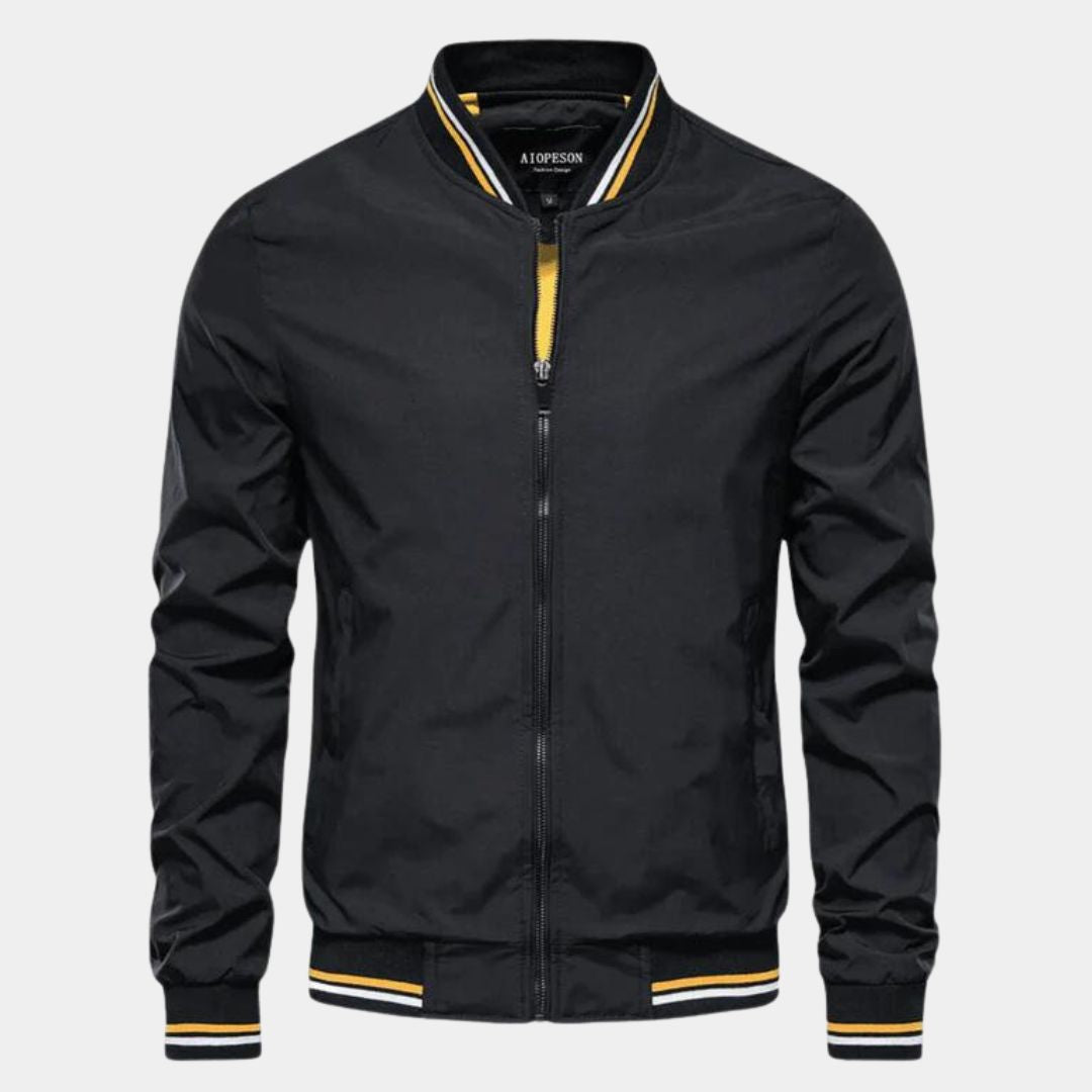EB | Klassische Bomberjacke Polyester Militärgrün und Stilet