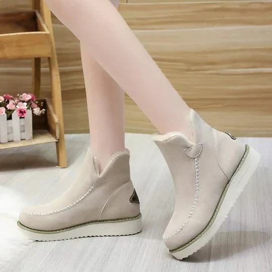 EB | Damenstiefel aus Plüsch-Schafsfell