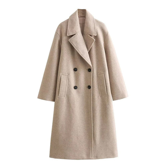 EB | Lange Jacke für Damen Elegantes Design Warme Winterjacke