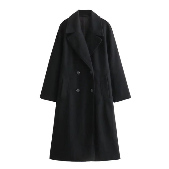 EB | Lange Jacke für Damen Elegantes Design Warme Winterjacke