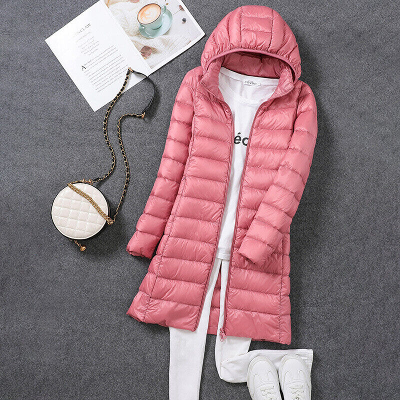 EB | Lang Daunenjacke - Schön Warm & Stilvoll