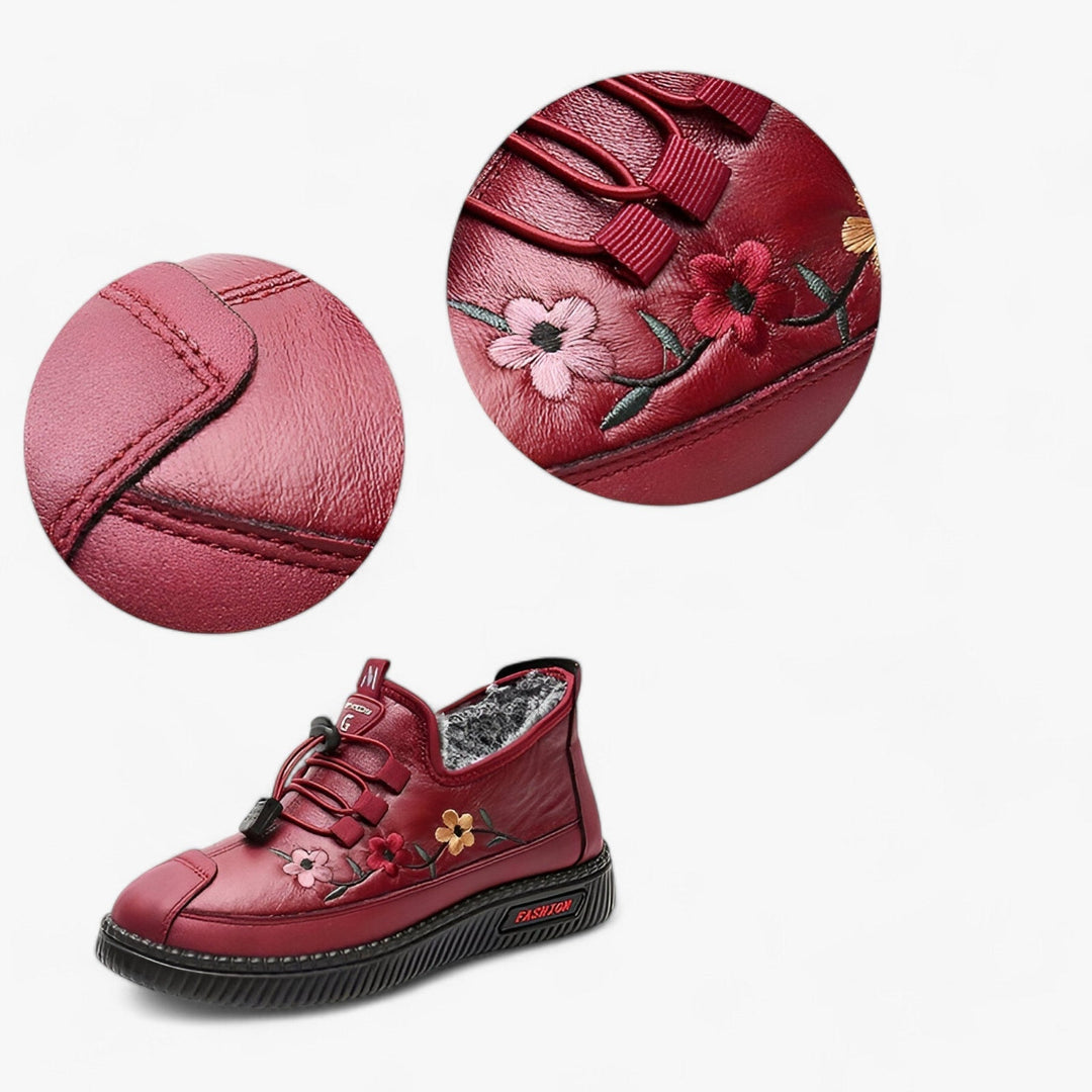 Sofia blumenbestickte rutschfeste Schuhe EB
