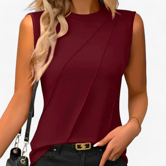 EB | Schlanke Ärmellose Sommerbluse für Damen