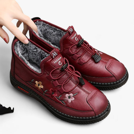 Sofia blumenbestickte rutschfeste Schuhe EB