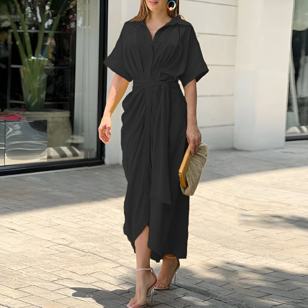 EB | Midikleid mit Bindegürtel