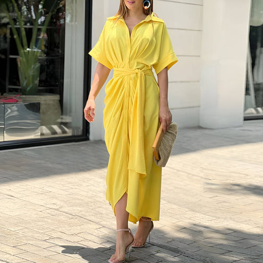 EB | Midikleid mit Bindegürtel