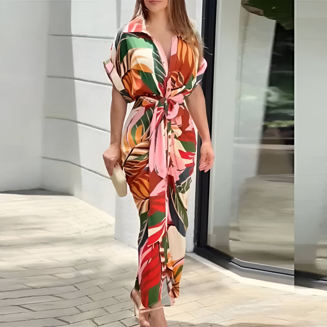 EB | Midikleid mit Bindegürtel