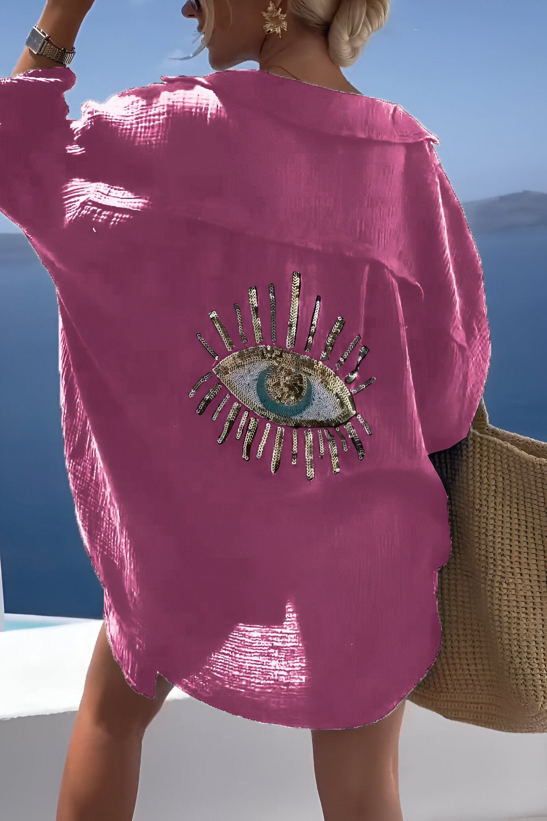EB | Evil Eye Perlen-Polo Button Down
