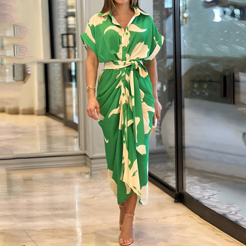 EB | Midikleid mit Bindegürtel