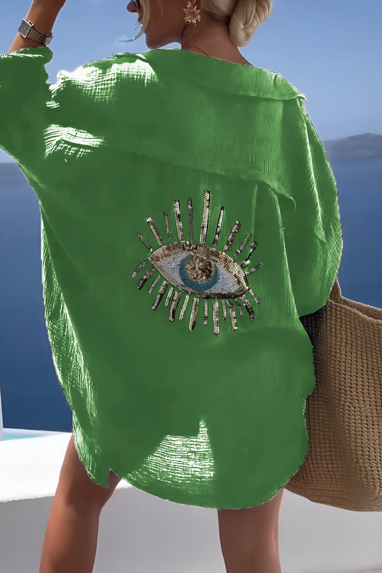EB | Evil Eye Perlen-Polo Button Down