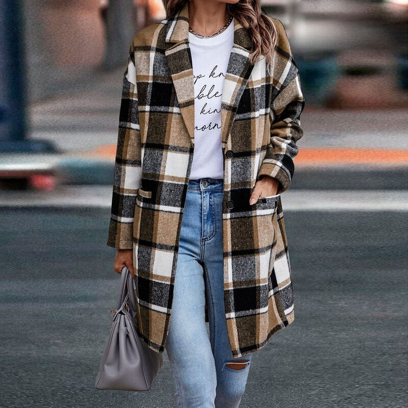 EB | Karierte Jacke für Frauen - Stylisch und Bequem
