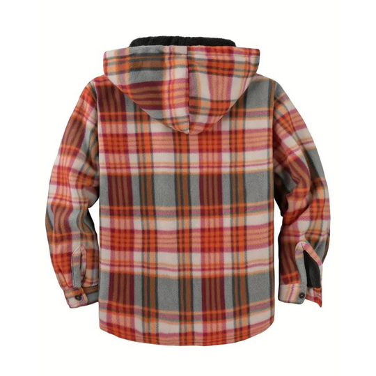 EB | Kariertes Herrenjacke mit Kapuze