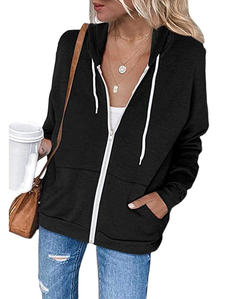 EB | Schlichter Damen Hoodie mit Taschen