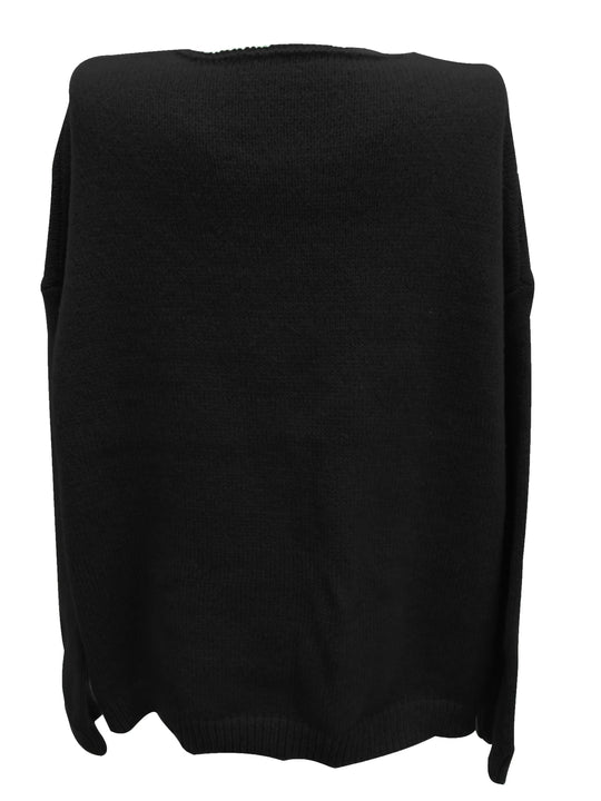 EB | Plus Size Freizeit V-Ausschnitt Pullover für Kurvenreiche Frauen