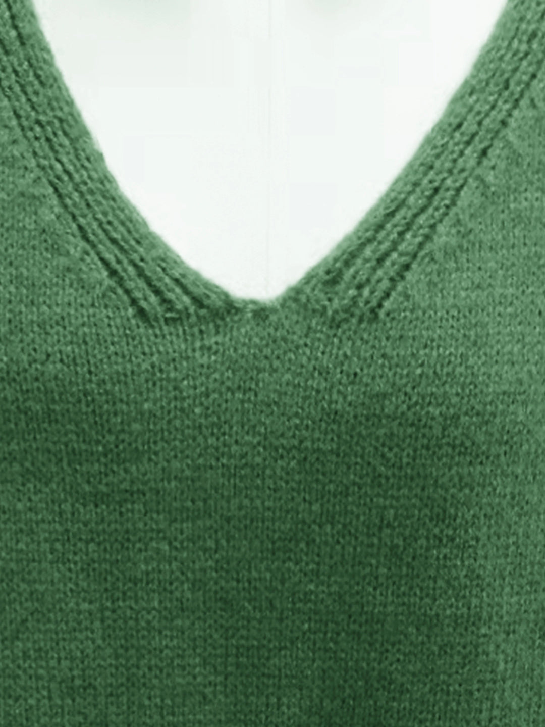 EB | Plus Size Freizeit V-Ausschnitt Pullover für Kurvenreiche Frauen