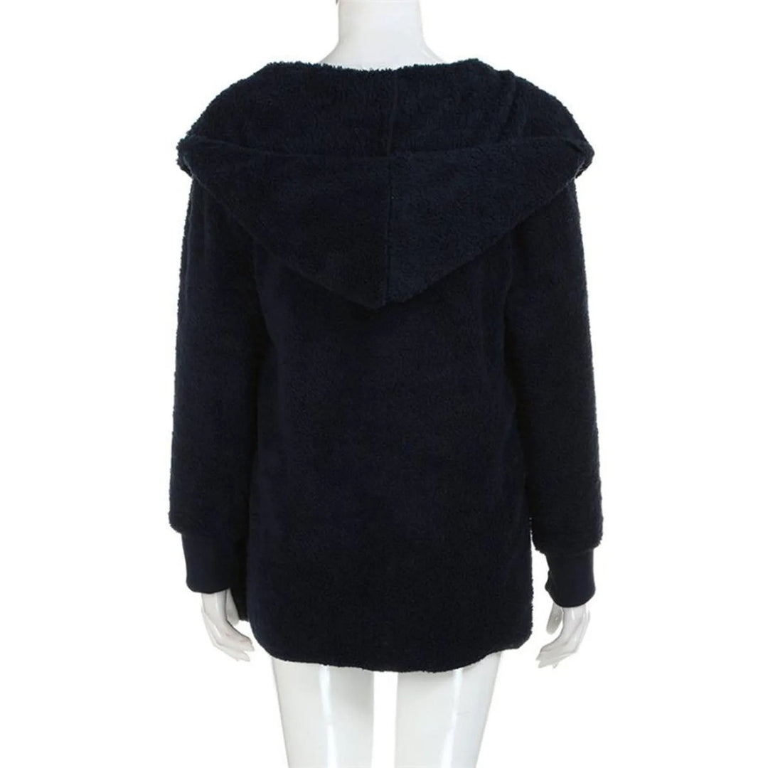 EB | Plüschsamt Plus Size Wintermantel
