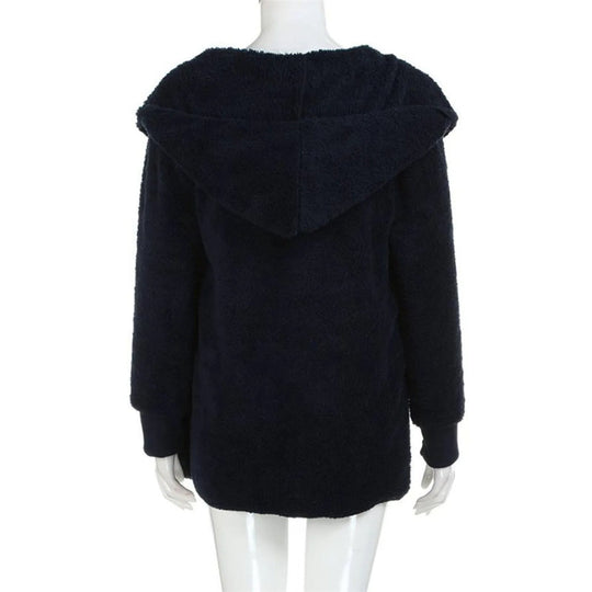 EB | Plüschsamt Plus Size Wintermantel
