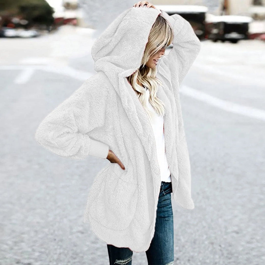EB | Plüschsamt Plus Size Wintermantel