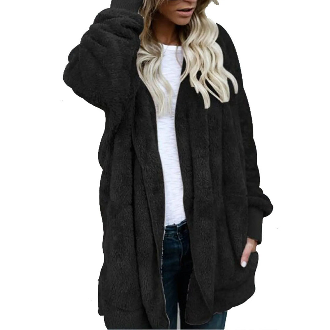 EB | Plüschsamt Plus Size Wintermantel