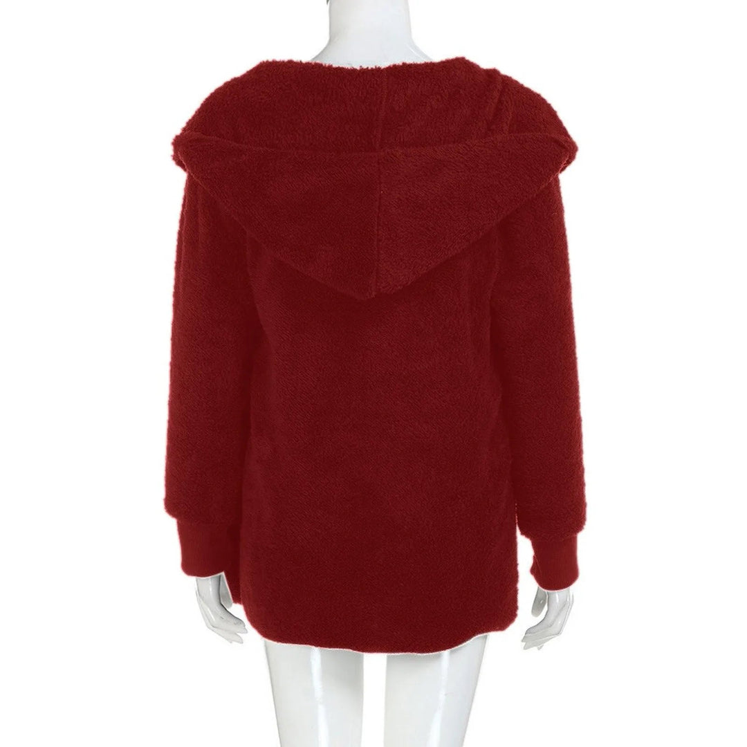 EB | Plüschsamt Plus Size Wintermantel
