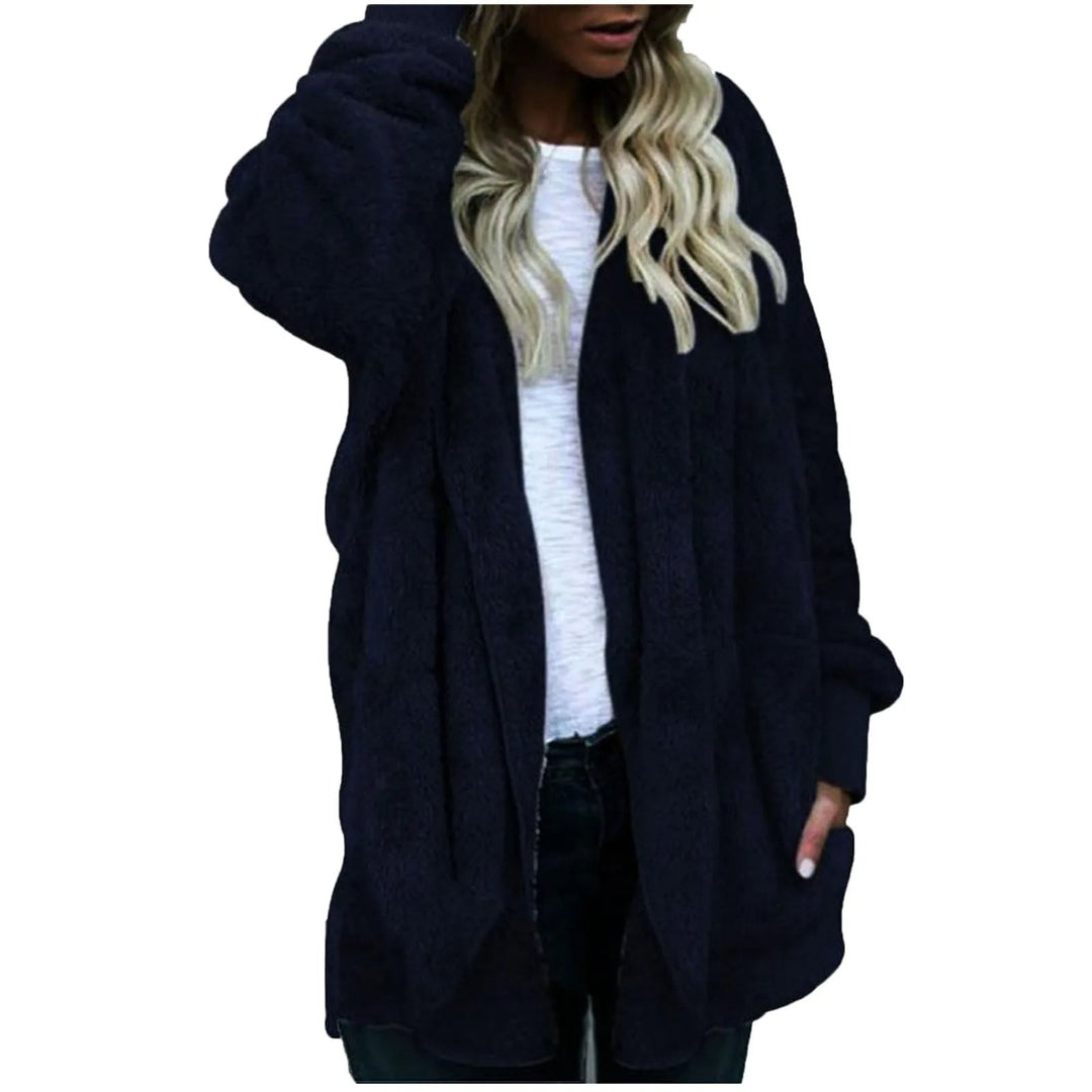 EB | Plüschsamt Plus Size Wintermantel