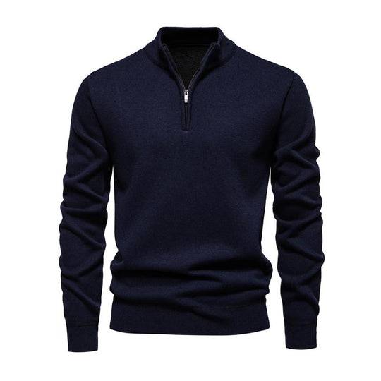EB | Halb-zip Strickpullover Weich und Warm Zeitloses Design