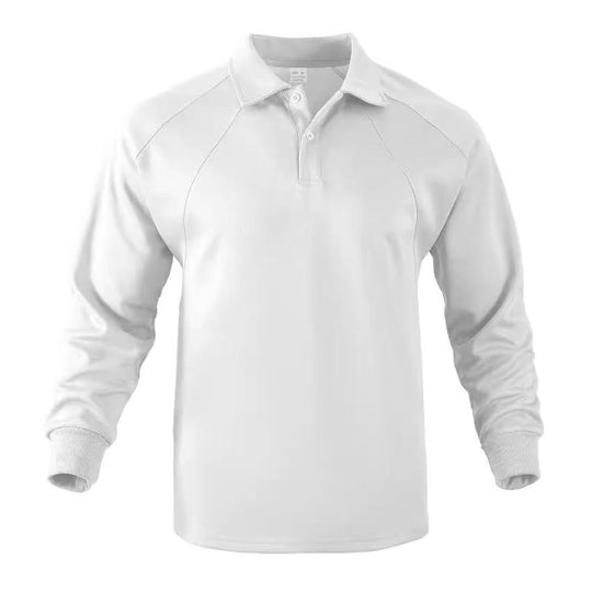 EB | Langärmliges Poloshirt Knopfverschluss Klassisch und Stilvoll
