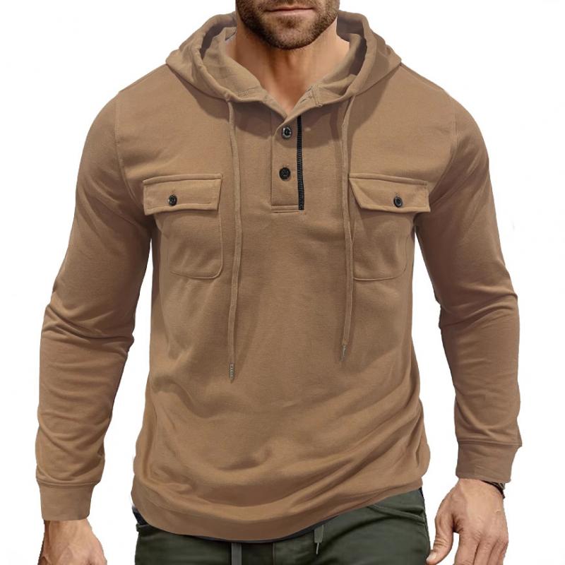 EB | Lässiger Hoodie mit Knöpfen Soft und Komfortabel Praktisches Design