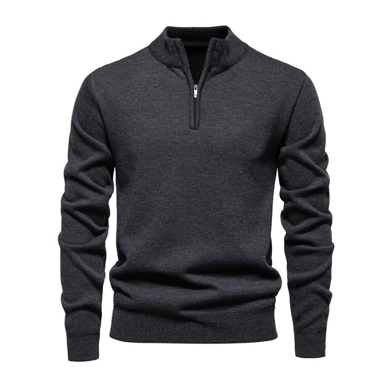 EB | Halb-zip Strickpullover Weich und Warm Zeitloses Design