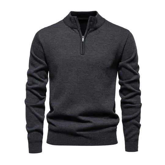 EB | Halb-zip Strickpullover Weich und Warm Zeitloses Design
