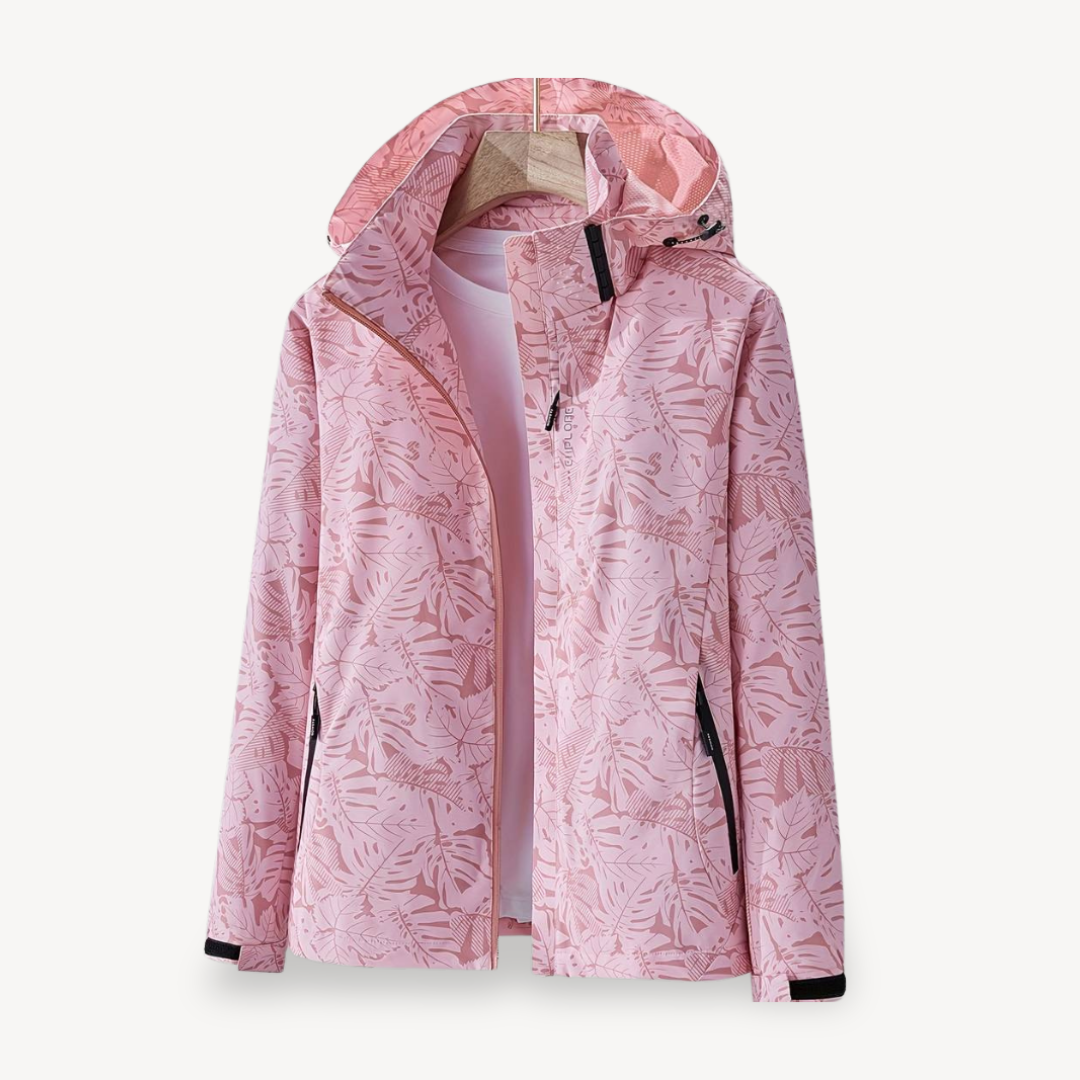 EB | Blätterdruck Wasserdichte Jacke für Frauen