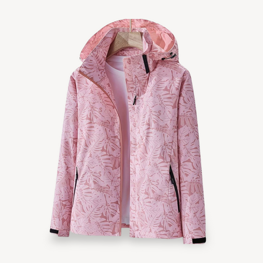 EB | Blätterdruck Wasserdichte Jacke für Frauen