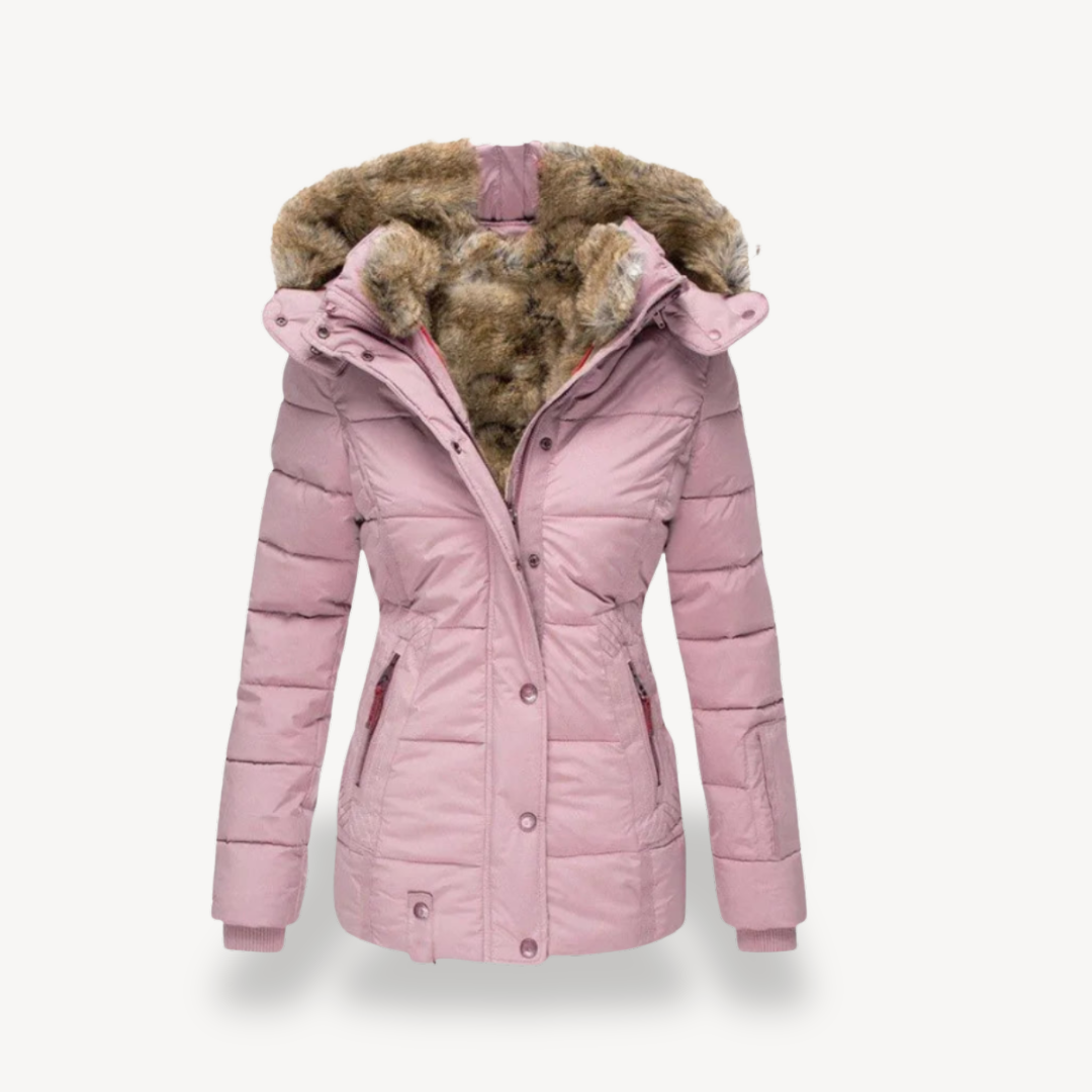 EB | Damen Kunstfellgefütterte Pufferjacke