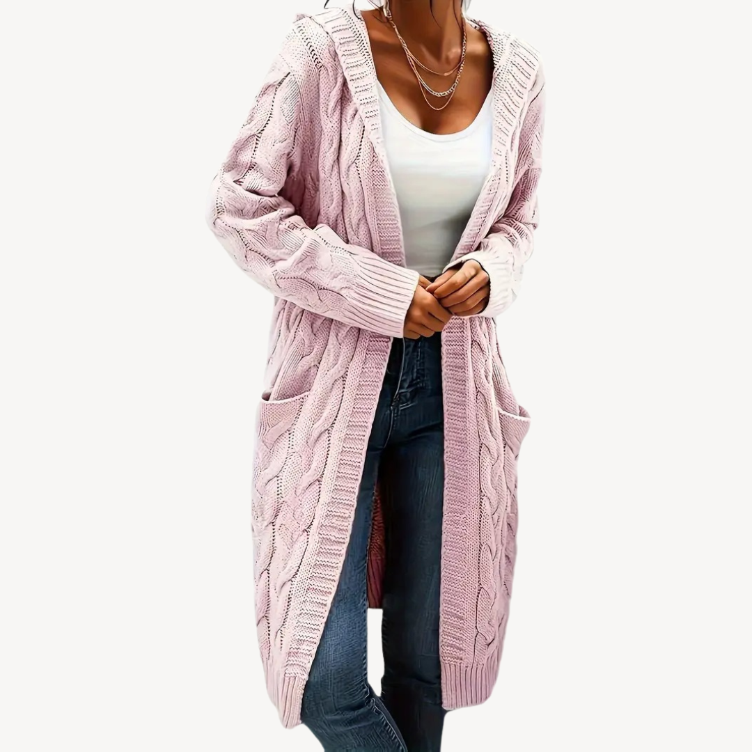 EB | Kabelstrick Kapuzencardigan