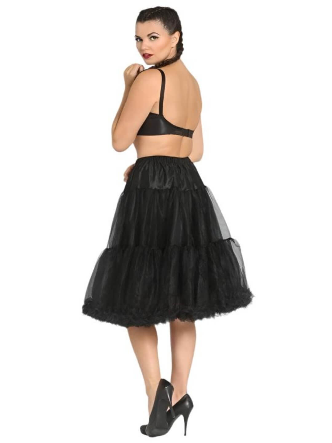 EB | Damen Gestufter Petticoat Midi Rock Classic