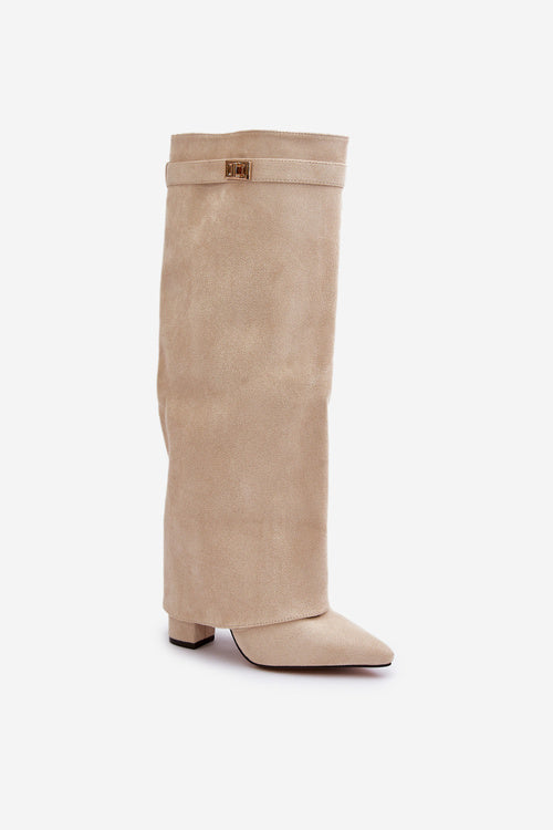 EB | Elegante Kniehoge Stiefel mit Riemchen