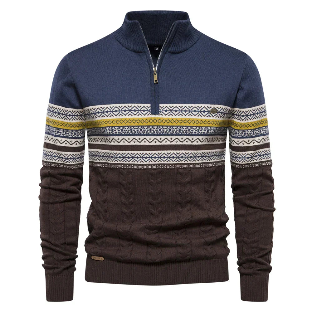 EB | Premium Retro-Muster Pullover