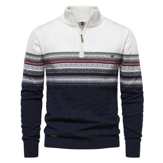 EB | Premium Retro-Muster Pullover