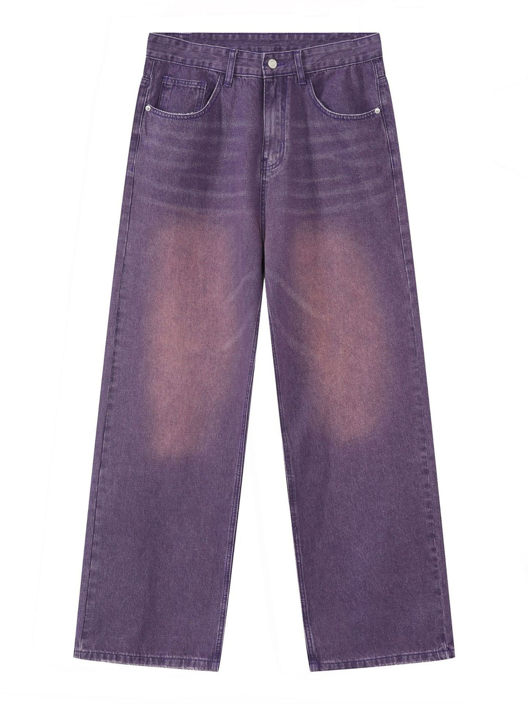 EB | Weinlese Upcycle Baggy Jeans Mit Ausgebleichtem Effekt
