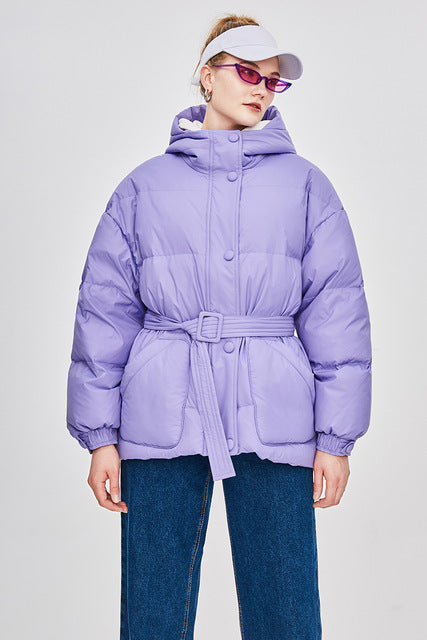 EB | Damen-Steppjacke mit Gürtel "Street Chic"