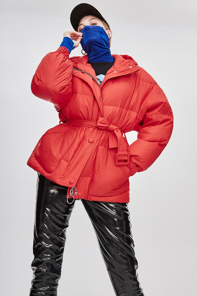 EB | Damen-Steppjacke mit Gürtel "Street Chic"