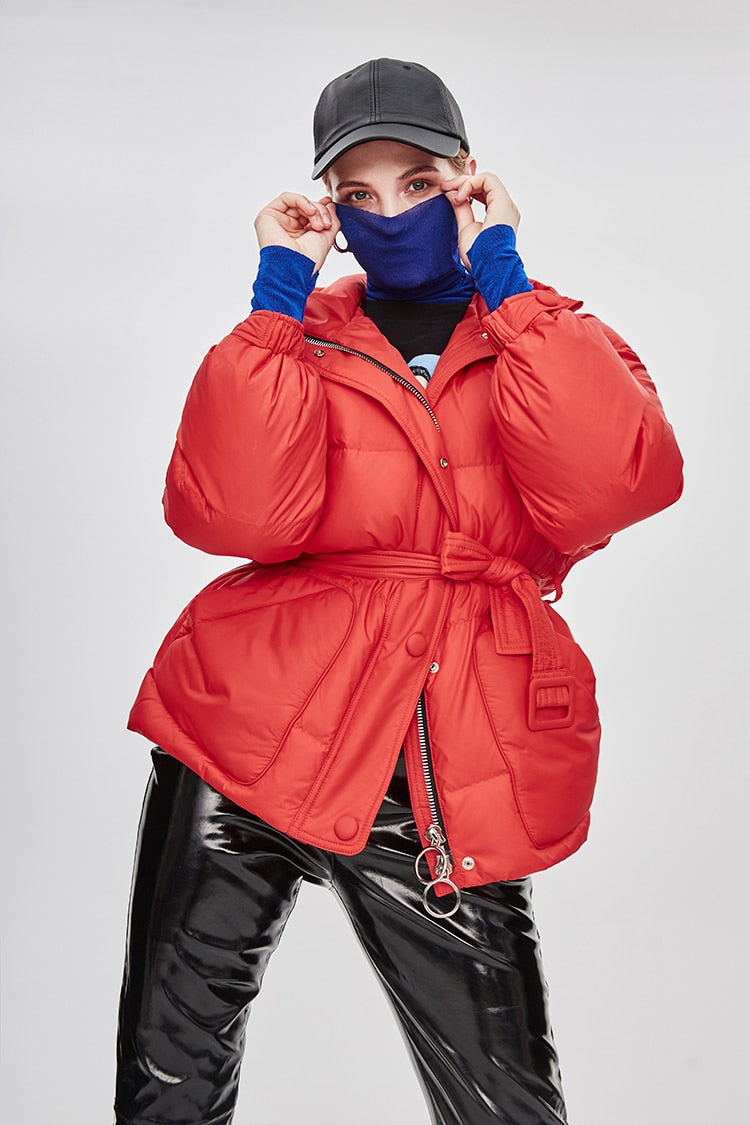 EB | Damen-Steppjacke mit Gürtel "Street Chic"